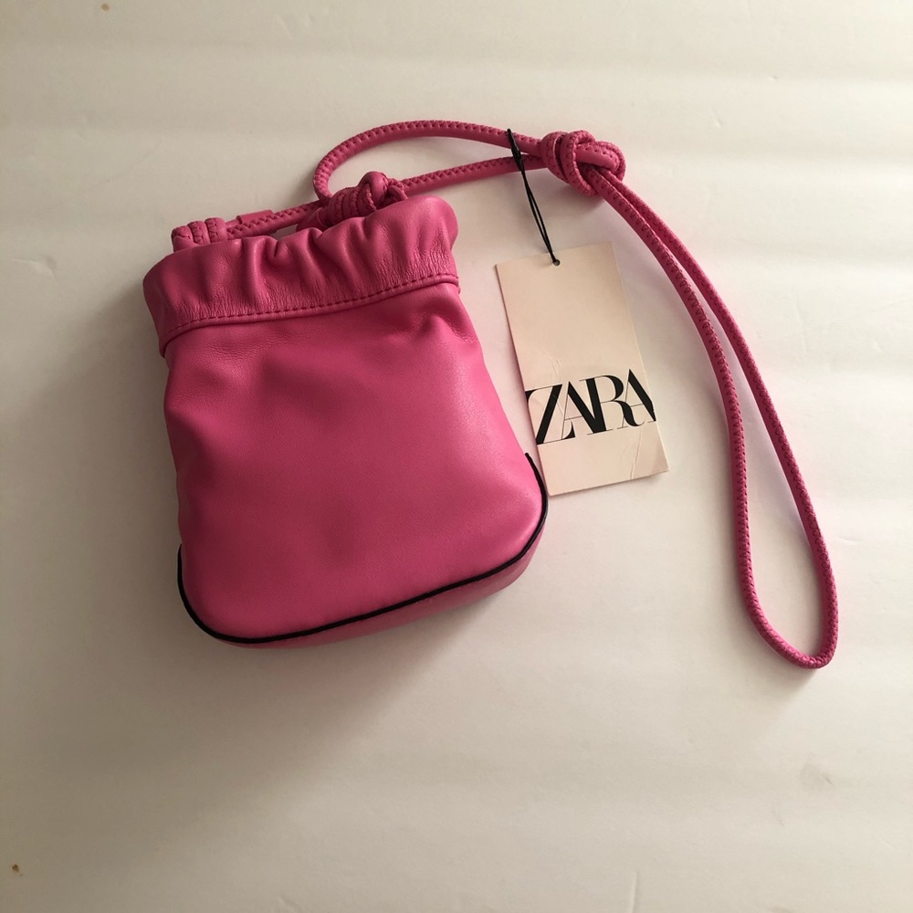 Hot pink soft mini pouch..BLOGGERS CHOICE